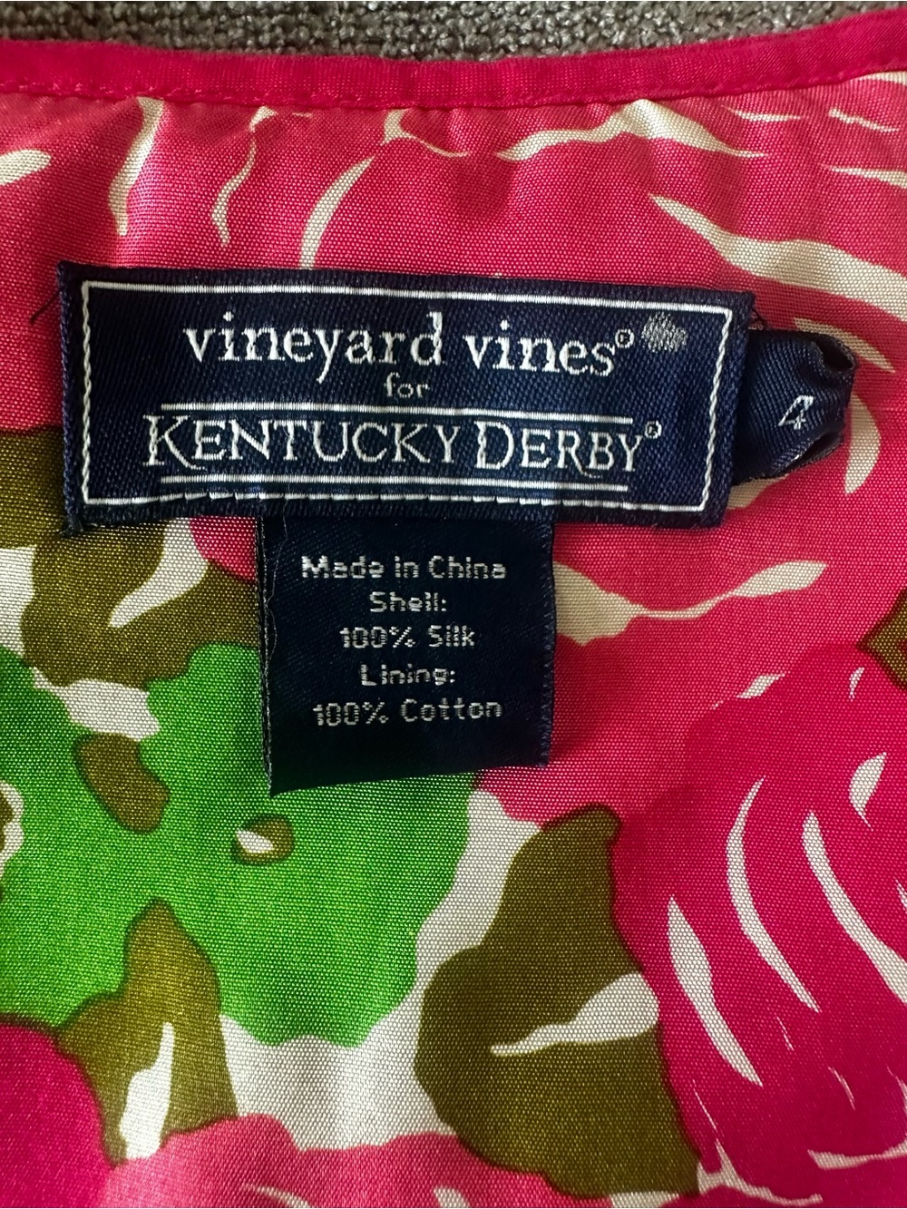 Vineyard Vines Pink and Green Floral Wrap Midi Dress - Picture 2 of 6